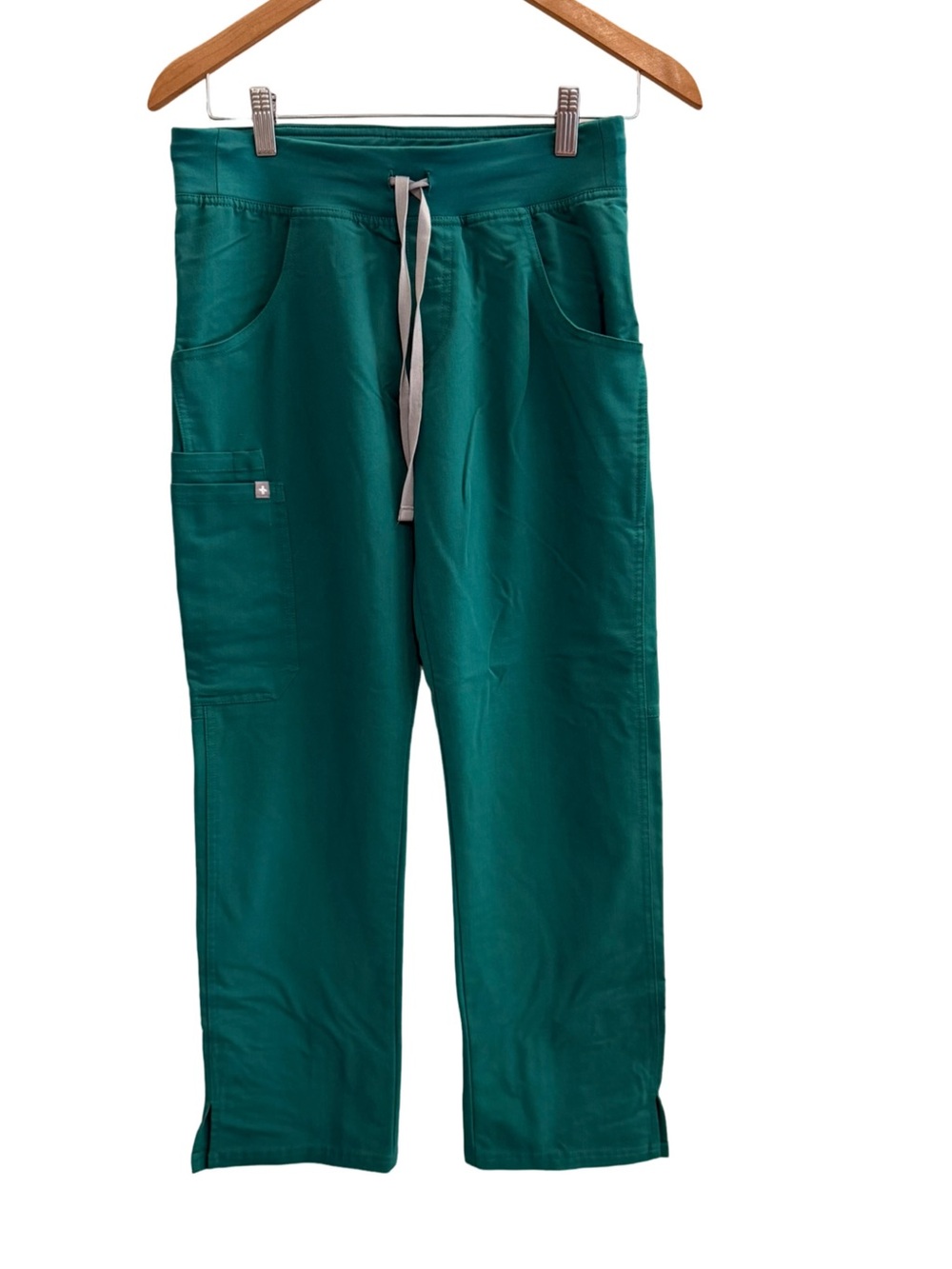FIGS Kade Cargo Scrub Pants Hunter Green XS Petite